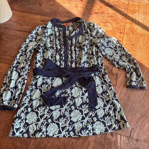Tory Burch Silk Tunic, Size XS (0), Green – Excellent Condition